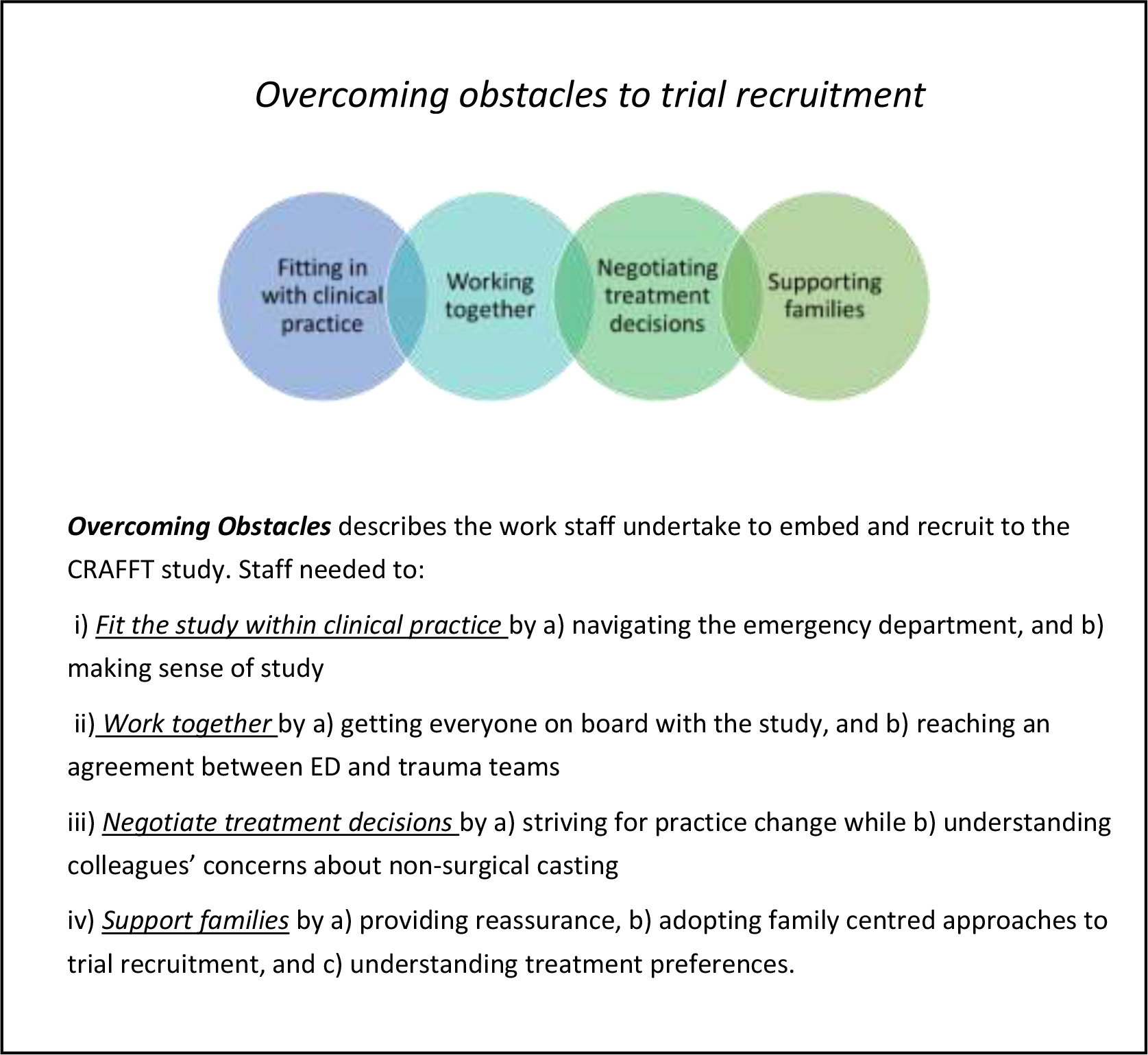 Fig. 1 
          Overcoming obstacles: themes and categories.
        